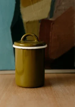 Enamel Storage Jar