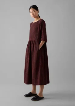 Freya Gingham Crinkle Cotton Dress