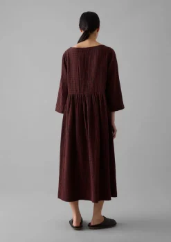 Freya Gingham Crinkle Cotton Dress