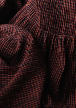 Freya Gingham Crinkle Cotton Dress