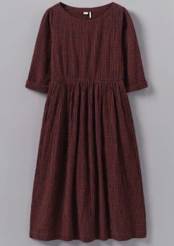 Freya Gingham Crinkle Cotton Dress