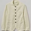 Garment Dyed Cotton Linen Neat Jacket