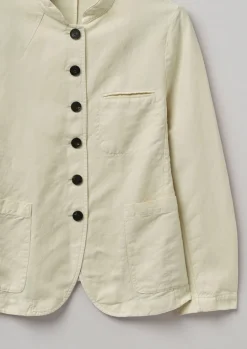 Garment Dyed Cotton Linen Neat Jacket