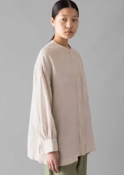 Garment Dyed Linen Oversized Shirt