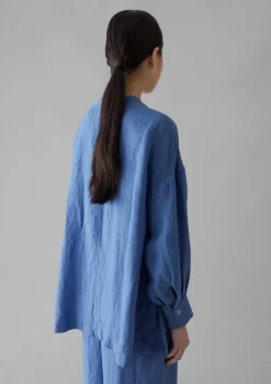 Garment Dyed Linen Oversized Shirt