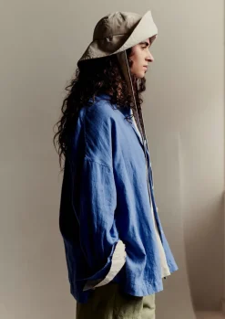 Garment Dyed Linen Oversized Shirt