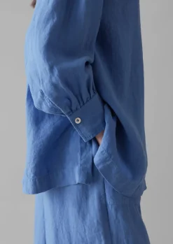 Garment Dyed Linen Oversized Shirt