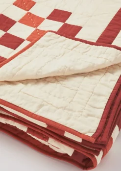 Geo Block Patchwork Cotton Quilt