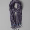 Gingham Hand Woven Scarf