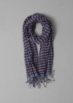 Gingham Hand Woven Scarf