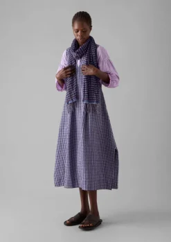 Gingham Hand Woven Scarf