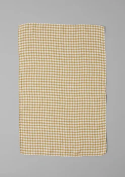 Gingham Linen Tea Towel