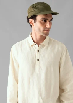 Half Placket Linen Shirt