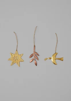 Hammered Metal Sprig Decoration