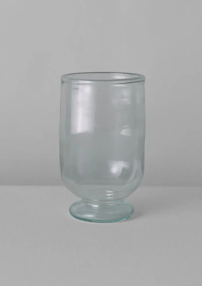Hand Blown Footed Vase