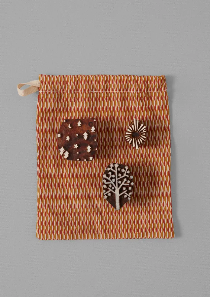 Hand Carved Star Block Printing Kit