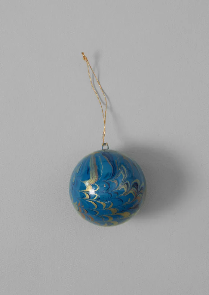 Hand Marbled Bauble