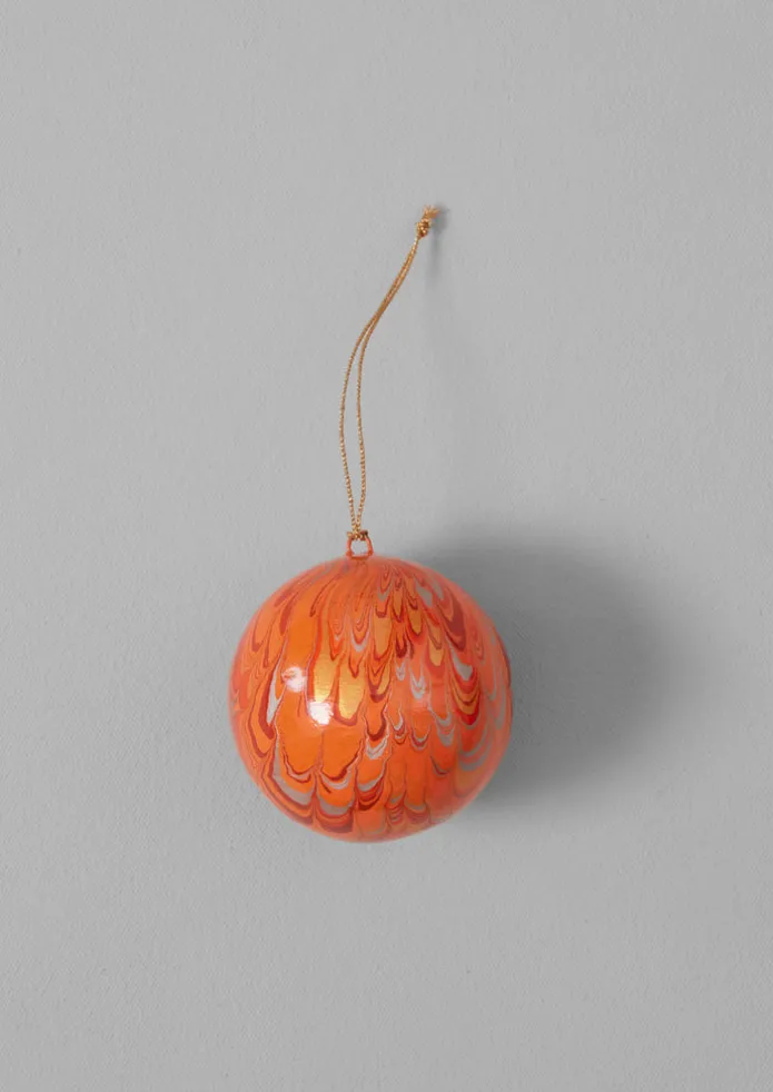 Hand Marbled Bauble