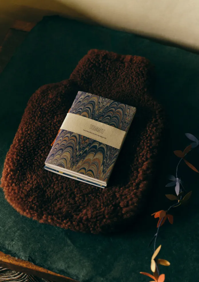 Hand Marbled Pocket Notebook Set