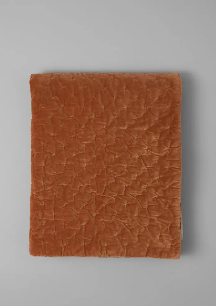 Hand Quilted Velvet Throw