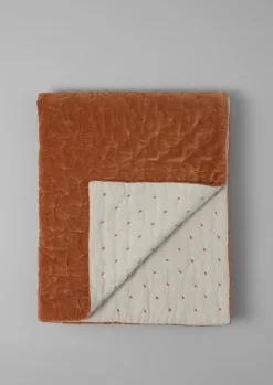 Hand Quilted Velvet Throw