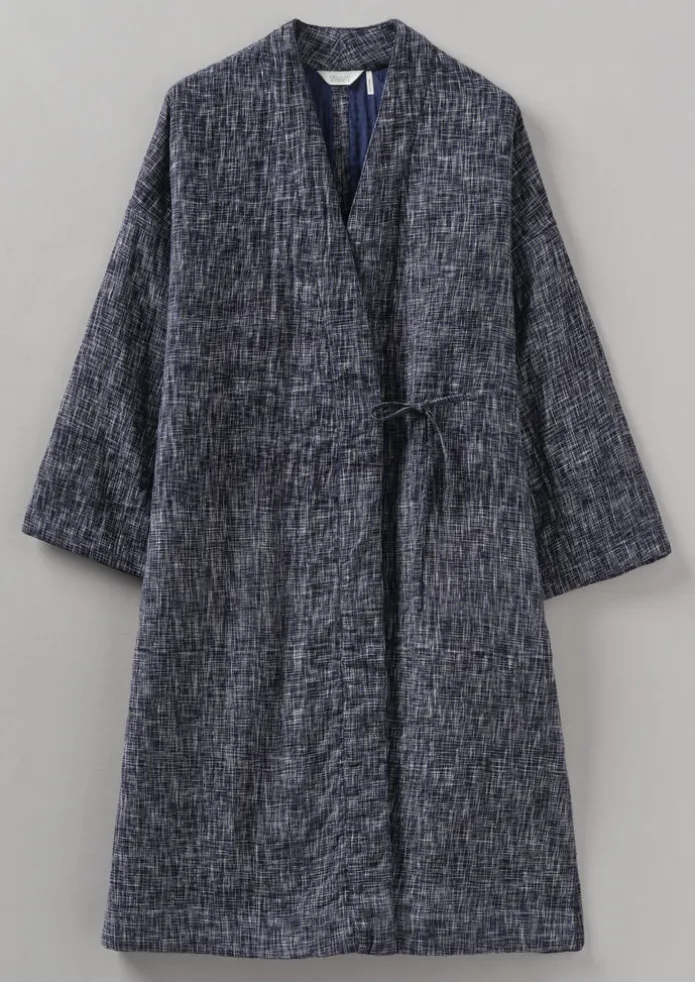 Hand Woven Crosshatch Kantha Gown