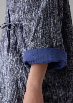 Hand Woven Crosshatch Kantha Gown