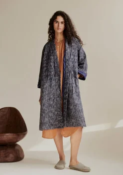 Hand Woven Crosshatch Kantha Gown