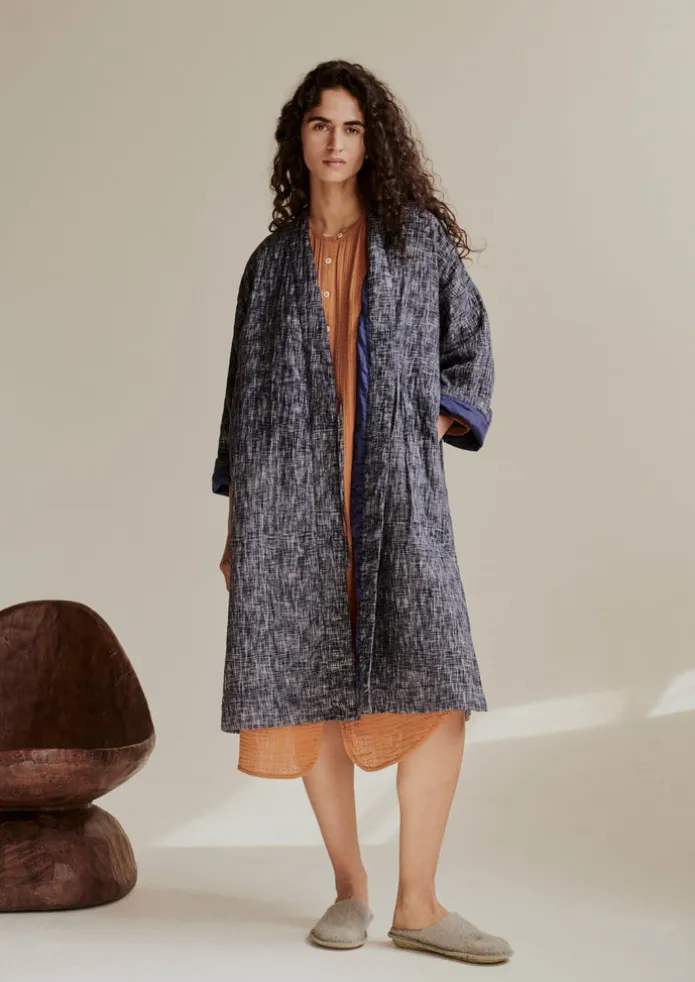 Hand Woven Crosshatch Kantha Gown