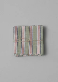 Hand Woven Stripe Napkin Set