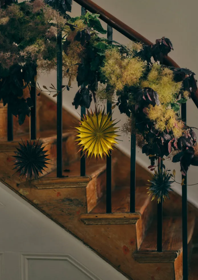 Hanging Lokta Paper Star Set