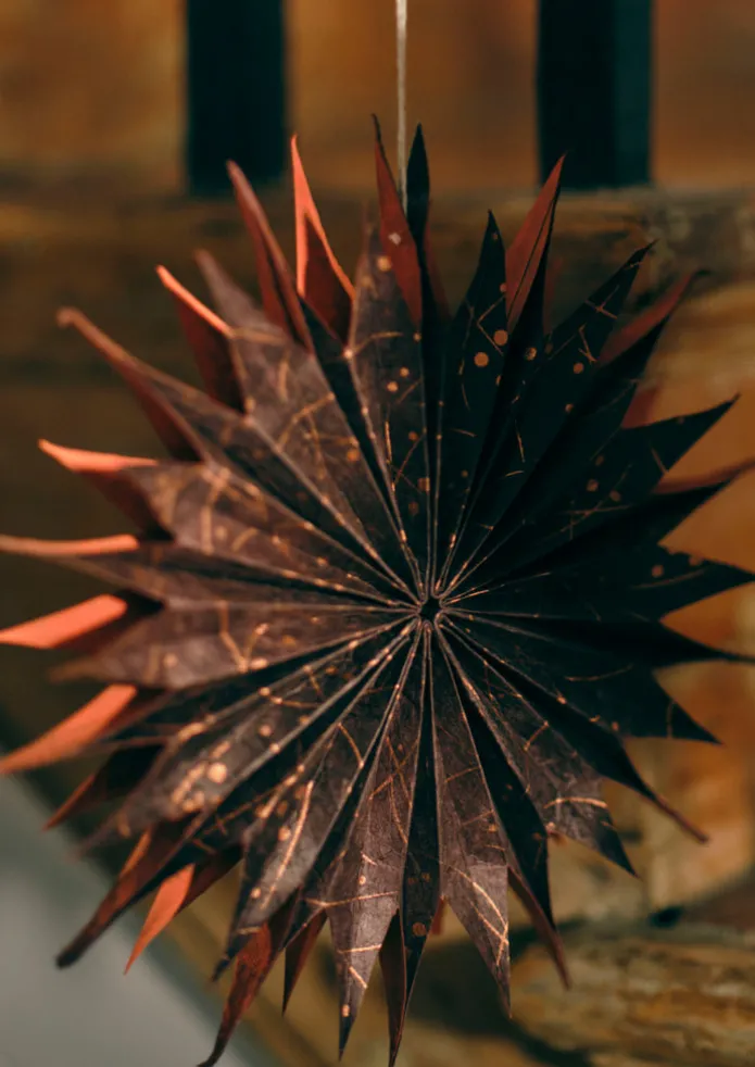 Hanging Lokta Paper Star Set