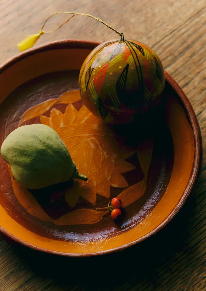 Harp Hand Painted Bauble