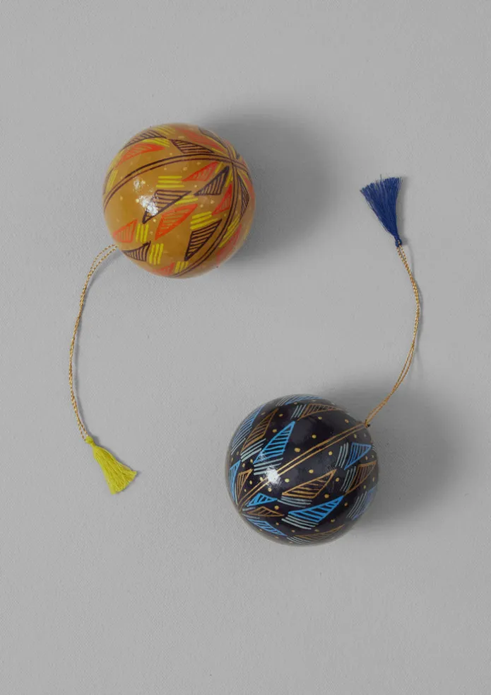 Harp Hand Painted Bauble