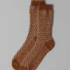 Honeycomb Jacquard Wool Socks