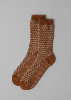Honeycomb Jacquard Wool Socks