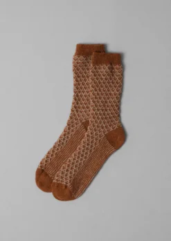Honeycomb Stitch Wool Socks