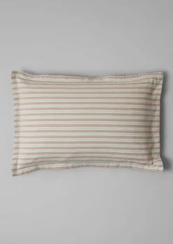 Ines Flannel Stripe Cotton Oxford Pillowcase Set