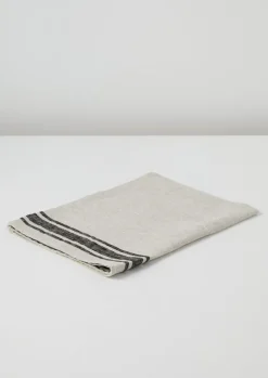 Irregular Stripe Linen Tea Towel