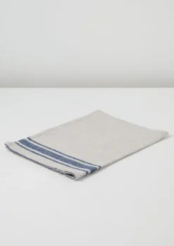 Irregular Stripe Linen Tea Towel
