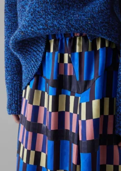 Isobel Harvey Asymmetric Check Print Skirt