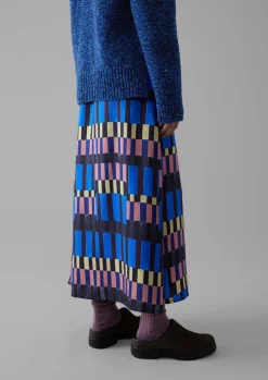Isobel Harvey Asymmetric Check Print Skirt