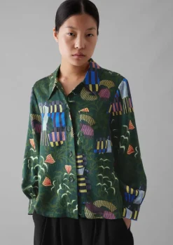 Isobel Harvey Birds Print Baya Shirt