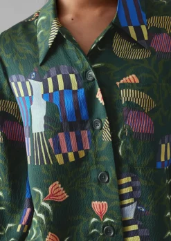 Isobel Harvey Birds Print Baya Shirt