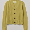 Kaia V-Neck Wool Cardigan