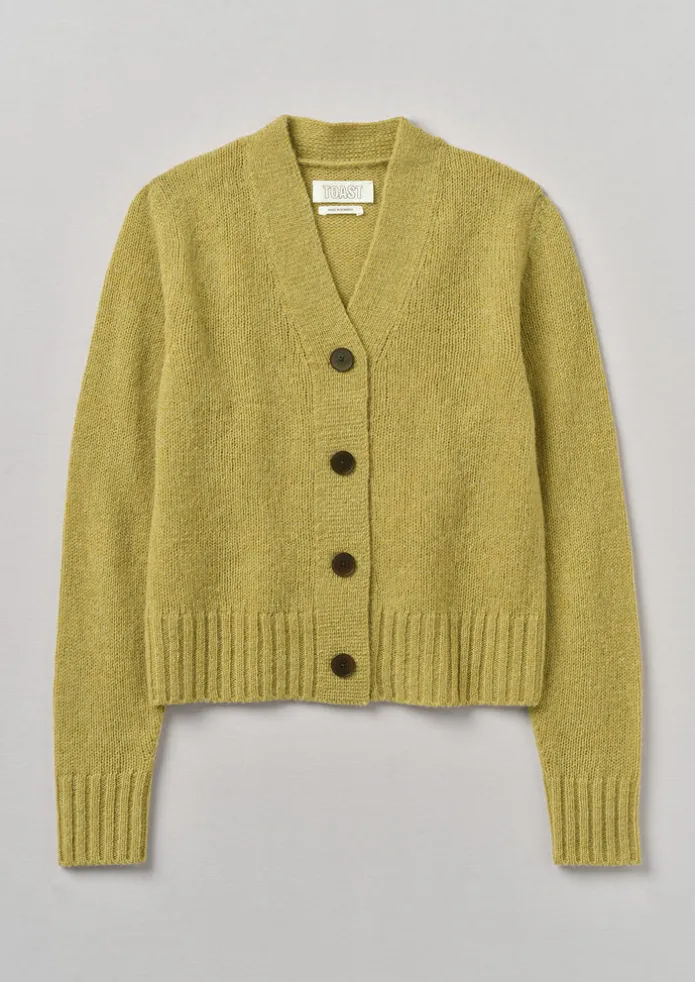Kaia V-Neck Wool Cardigan