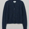 Kaia V-Neck Wool Cardigan