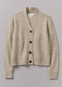 Kaia V-Neck Wool Cardigan