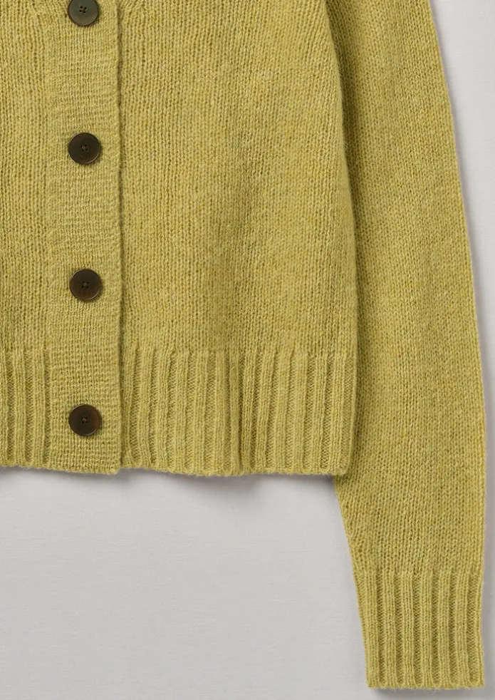 Kaia V-Neck Wool Cardigan