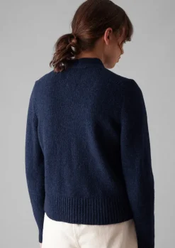 Kaia V-Neck Wool Cardigan